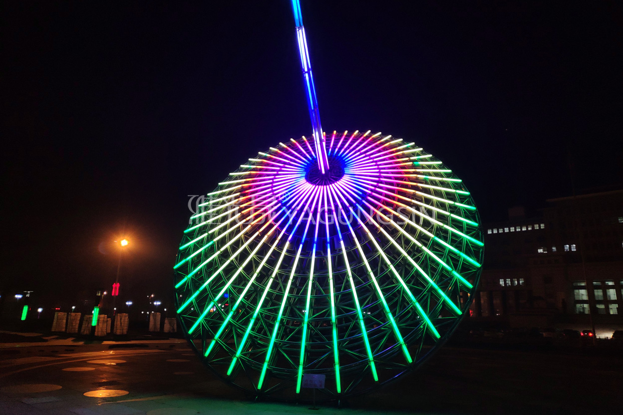 沾化日晷燈光雕塑