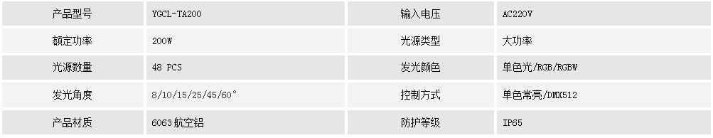 投光燈YGCL-TA200(圖1)